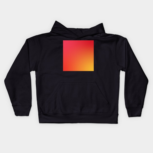 Warm Red Orange and Yellow Gradient Kids Hoodie by murialbezanson